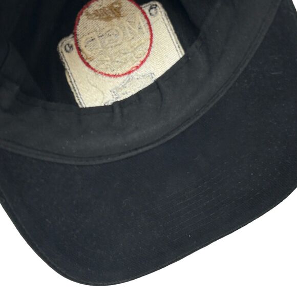 Vintage Harley Davidson Miller Genuine Draft Dad Hat Baseball Cap 90s Black MGD - Picture 6 of 10